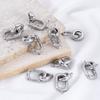 1pc Handmade 18K Gold Silver Plated Fastener Bail Connector Clasps Accessories End Clasps Needlework Pearls Beads Jewelry Making