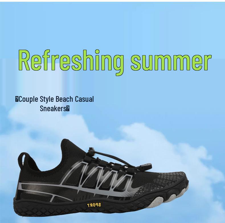 Unisex Quick-Dry Barefoot Swim & Snorkel Shoes - Beach, Diving, Trekking Slip-Ons