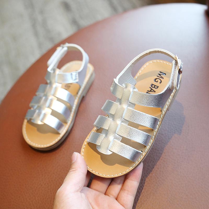 

Summer Child SandalNew Korean Version Simple French Child SoftShoe Casual Girl Non Slip Versatile Campus Student BeachSandal 23