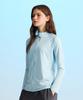 Leijibi Multi-Cooling Essential Loose Fit Zip-Up Rash Guard W Sky Blue