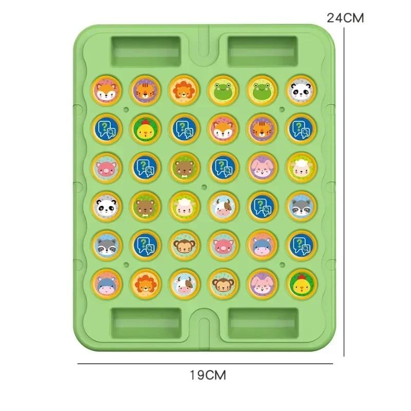 1 Pcs New Animal Flip Chess Board Games Classic Strategy Game Thinking Cognitive Parent Child Interactive Puzzle Party Toy