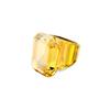 Lucent Schliff Inlaid Kristallring Damenringe Gelb 5607350