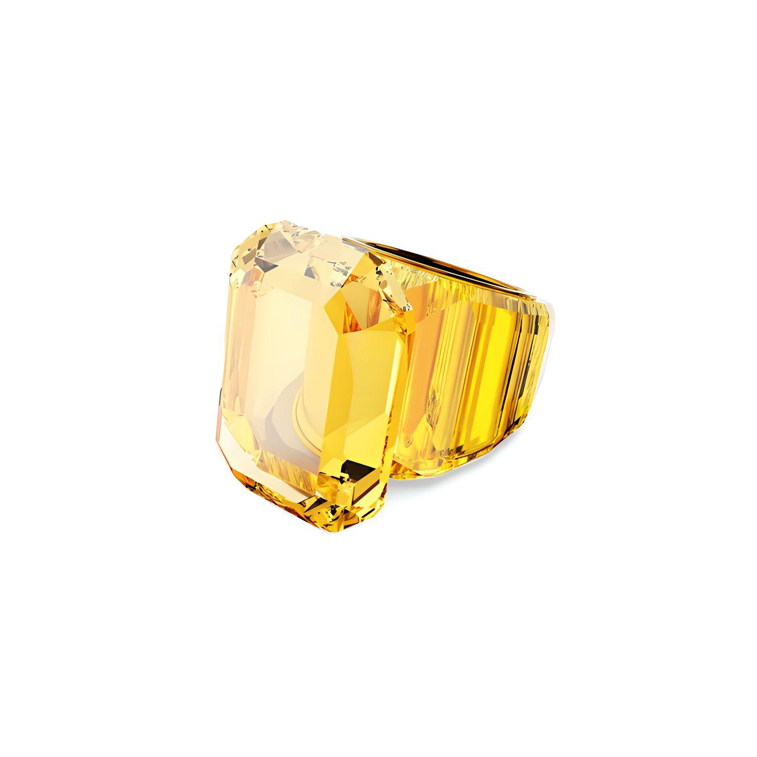 Swarovski Lucent Cut Inlaid Crystal Ring Women rings Yellow 5607350 55