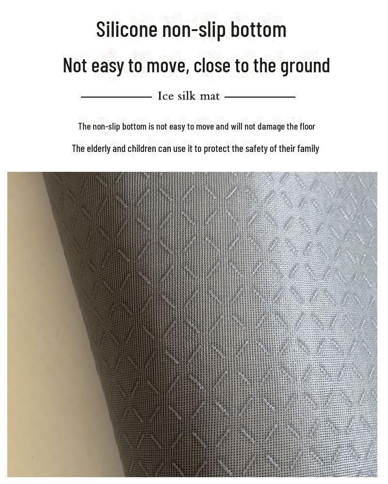 Oddychający dywan z lodowego jedwabiu: Nowoczesny dywan do salonu/sypialni, pochłaniający pot i stylowy na sofy i stoliki kawowe