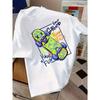 Kids Crewneck Tee, Raw Style Skateboard Graphic Trendy Streetwear Casual Sport Short Sleeve Top