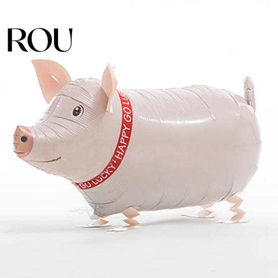 Balloon Toy Leak-proof Reusable Self Sealed Realistic Standing Children Aluminum Foil Playing No Odor Walking Animals Kids Festival