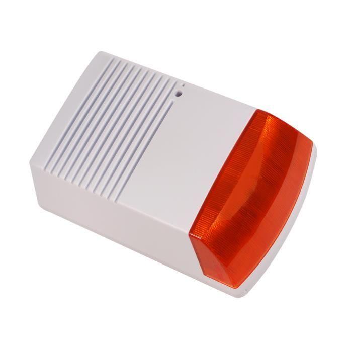 Sirène D'alarme - DC3300 - Solaire - Intérieur/Extérieur - Sans Fil
