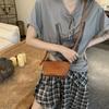 Handwoven Genuine Leather Crossbody Bag Women Casual Tote With Zip Small Square Shape
