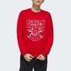 adidas Neo Sweatshirts Men's Light Scarlet Crew Neck Moderate Regular GF7091