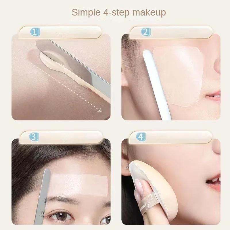 Foundation Shovel Color Bar Stainless Steel Liquid Foundation Scraper Double-headed Foundation Mask Scraping Board Cosmetic Tool