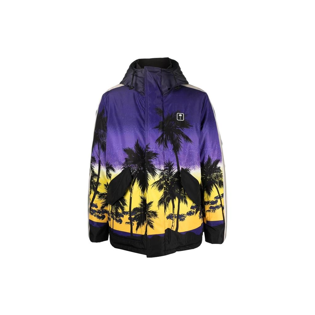 Palm Angels sunset-print hooded jacket PMKP001S23FAB0023710