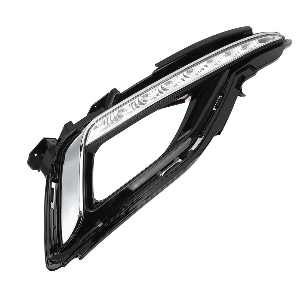 Left Right White LED Daytime Running Light Fog Lamp Replacement for Hyundai Sonata 2015?2017