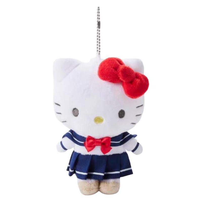 Sanrio Shining High Heisei Hot Girl, Flower Bunny, Melody, Kurome, Keychain, Plush , 14.5cm high School Uniform Kitty Pendant