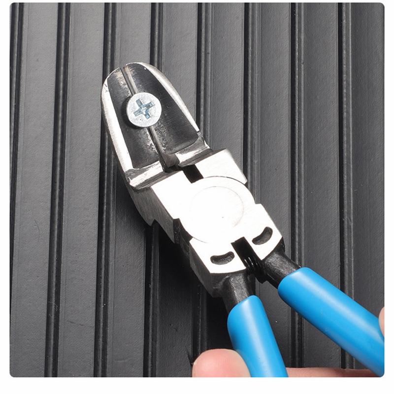 Multifunkční diagonální kleště, kleště na sponky do auta, kleště na utahování nýtů do auta, kleště na odizolování drátů, sponky, šroubovák, nástroj na odstraňování