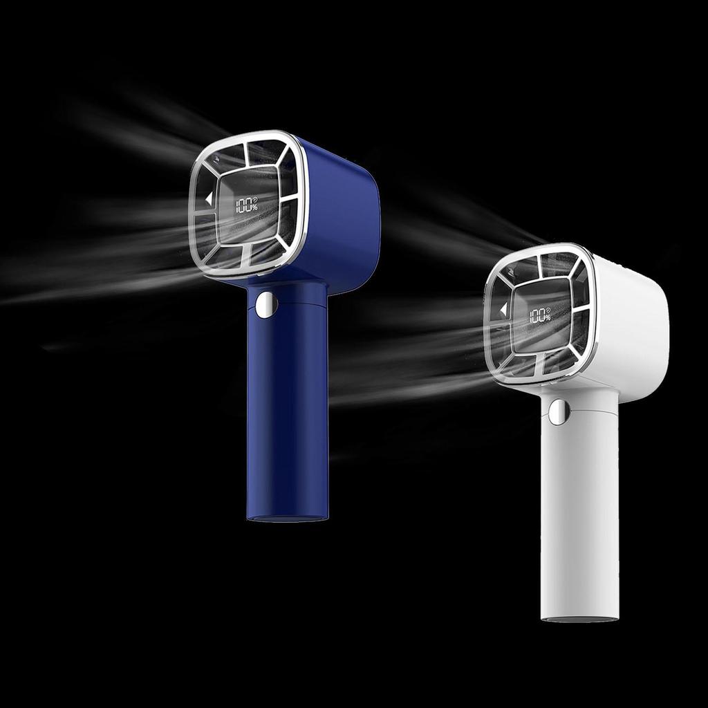 Compact Handheld Fan with Adjustable Speeds and LED Display