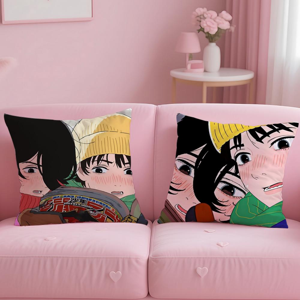 popular manga Look Back Cushion Cover Soft & Easy-Wash Pillow Case – Versatile for Couch, Bed, Travel and Office