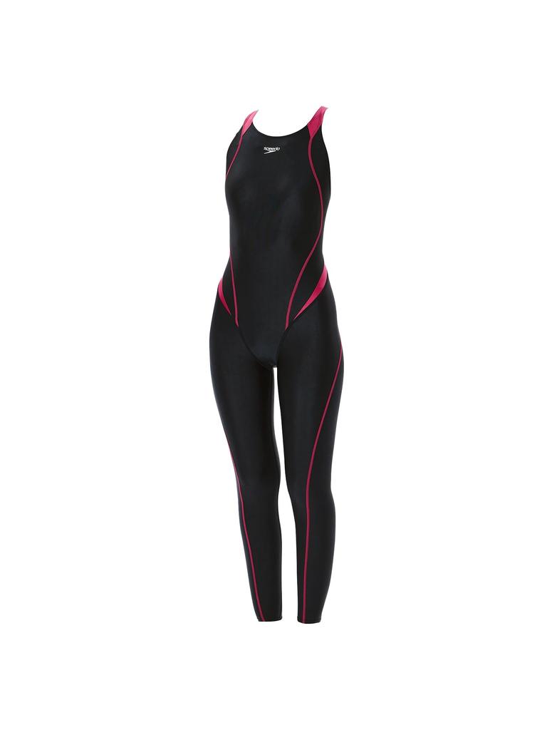 Competitive Swimming Training Swimsuit Comfort Lap Long John Wild Cherry L [Speed] Women's