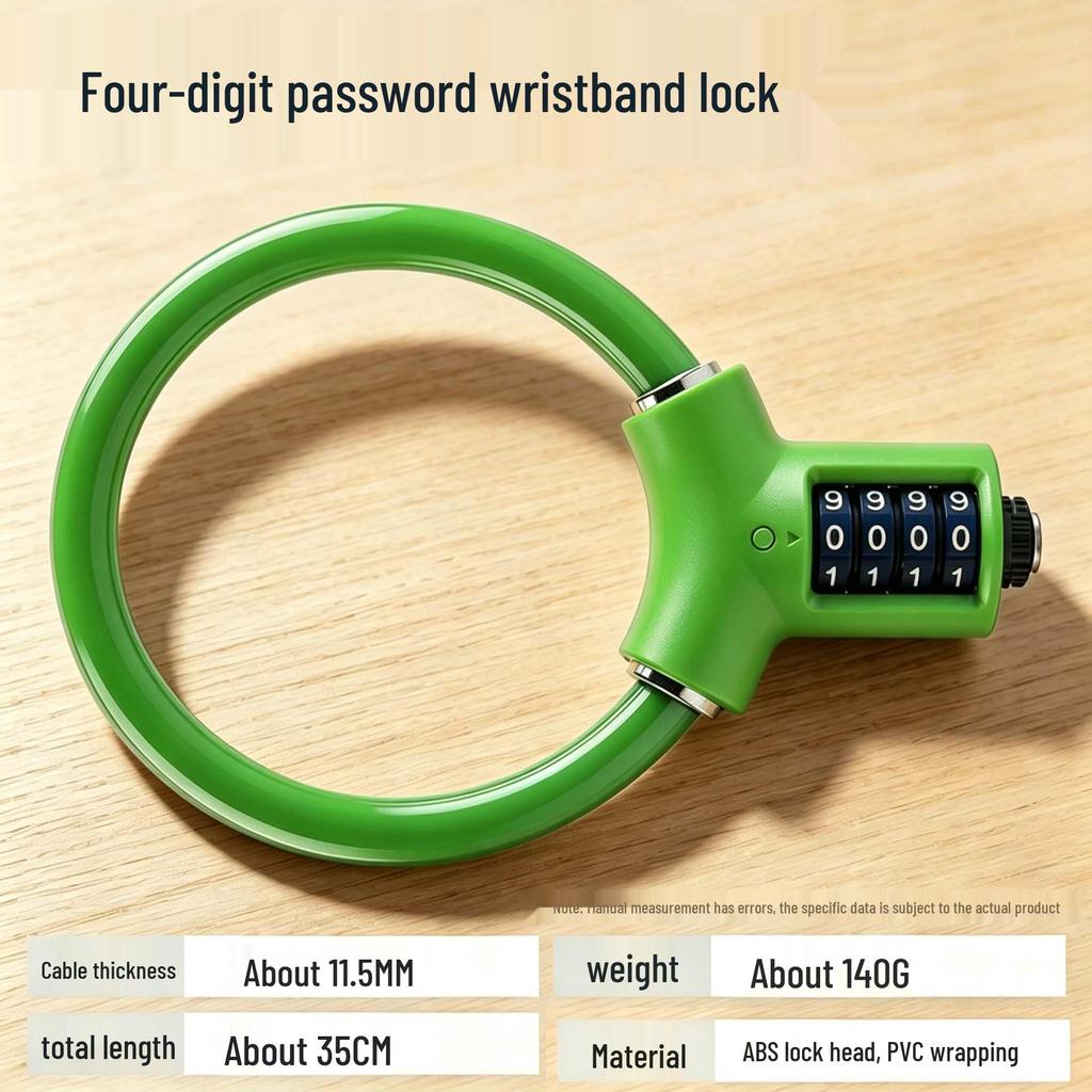 Five-Digit Anti-Theft Cable Lock for Mountain Bikes & E-Bikes