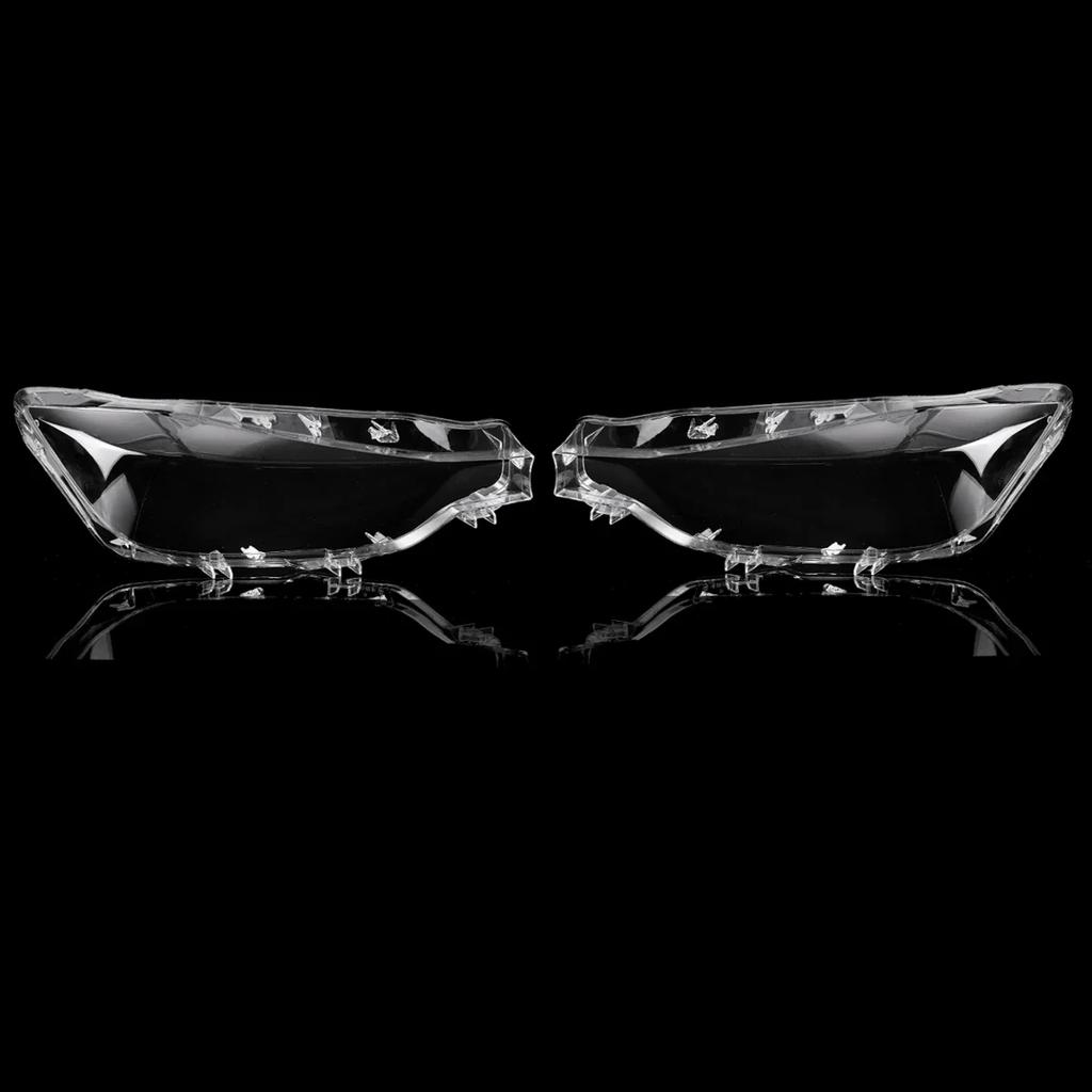 Pair Front Headlight Lens Cover For BMW 3 Series F30 F35 2016 2017 2018 2019 Headlamp Shell Transparent Lampshade Cover