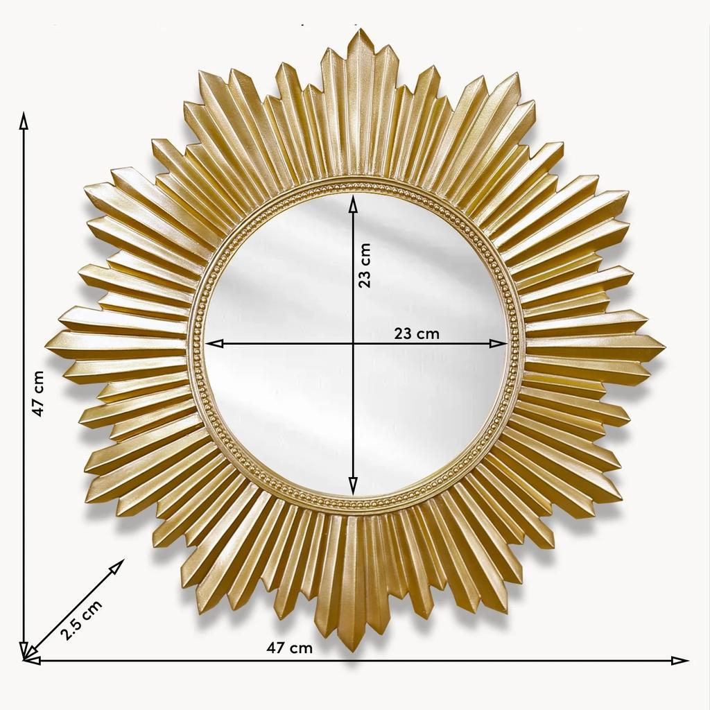 Armanda Wall Mirror In Gold Color