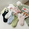 Coral Fleece Socks, Thick Socks, Warm Socks, Sleep Socks, Floor Socks, Mid Length Socks, and Fleece Socks