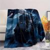 Dark Fantasy Swordsman Dragon Blanket Soft And Comfortable Suitable For All Seasons Bedroom Machine Washable Outdoor Plush Blanket