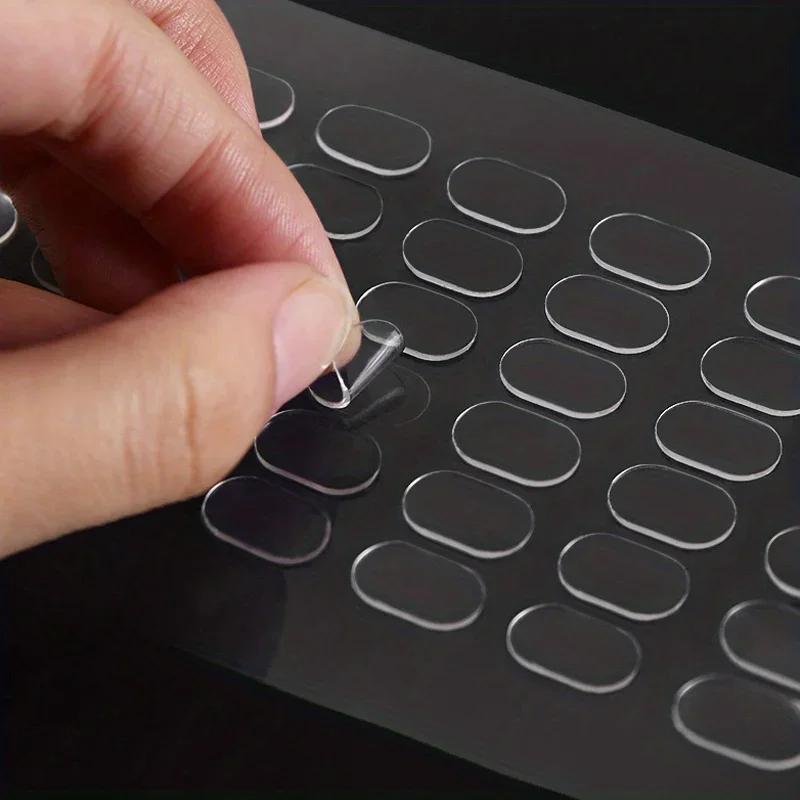 200 stuks Transparante Dubbelzijdige Tape Pads - Niet-Markering, Antislip Lijm voor Doe-het-zelf Projecten & Modelauto Decoratie Dubbel