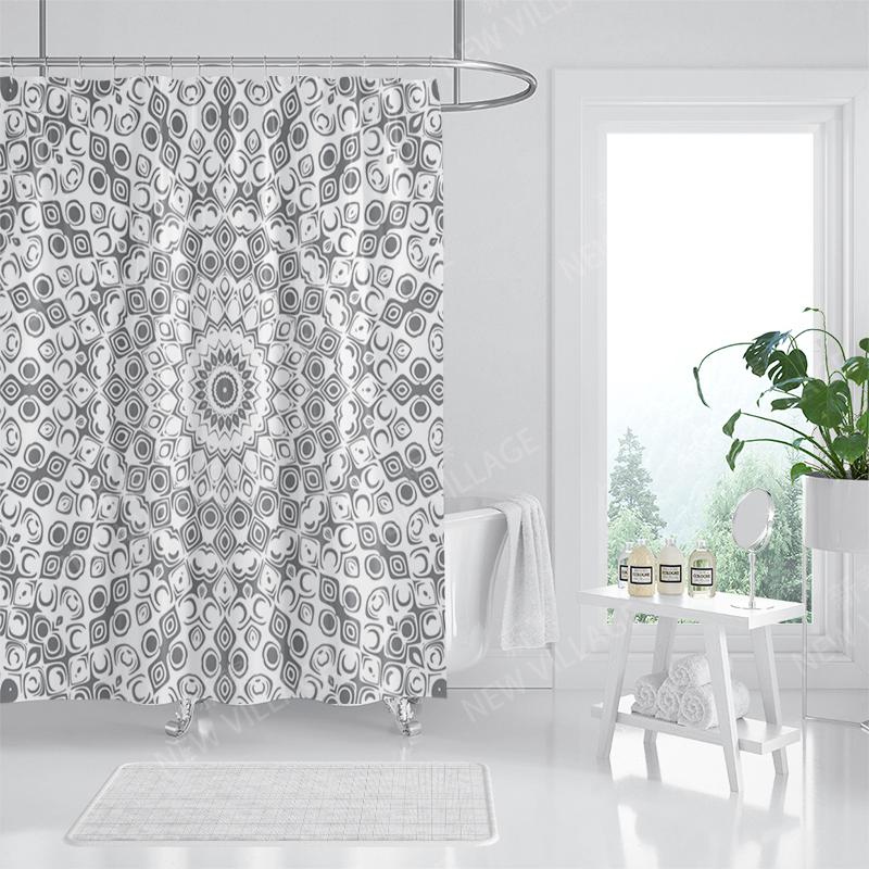 Mandala Corturi de duș din material impermeabil Accesorii pentru perdea de baie Perdea de baie 180x200cm 240*200cm decorațiune boho vintage
