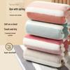 Coral Fleece Wide Stripe Bath Towel Set - Double-sided, Thickened & Highly Absorbent