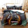 2023 Game Hearthstone Heroes Of Warcraft Bedding Set Cartoon Anime three-piece Set Teenager Bedroom Duvetcover Sets