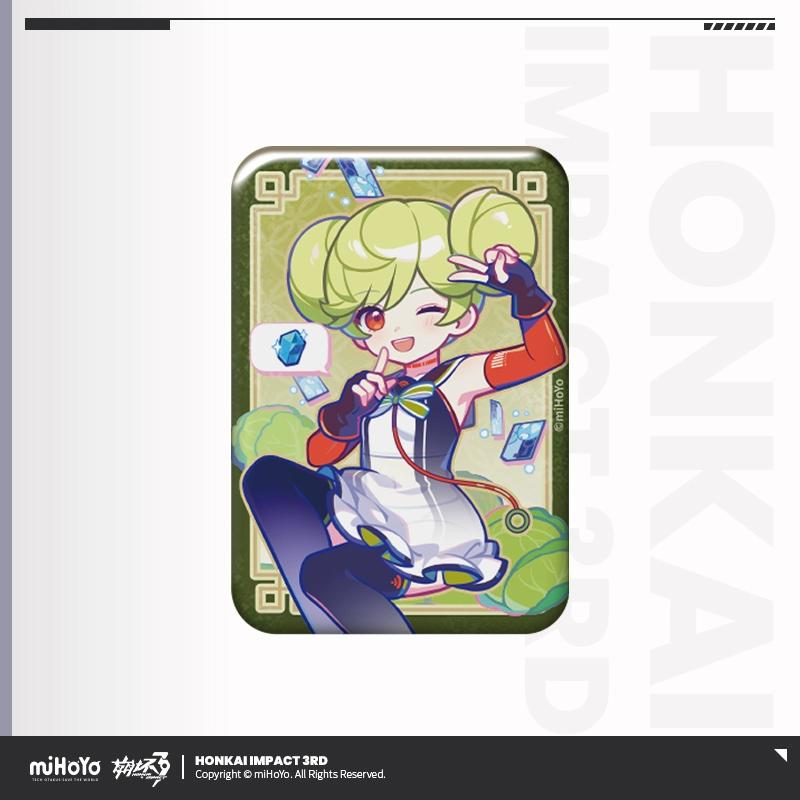 

Sunsyea Honkai Impact 3rd Official Merch miHoYo Original Authentic HYRS Series Metal Badge Ticket Fu Hua Elysia Kiana