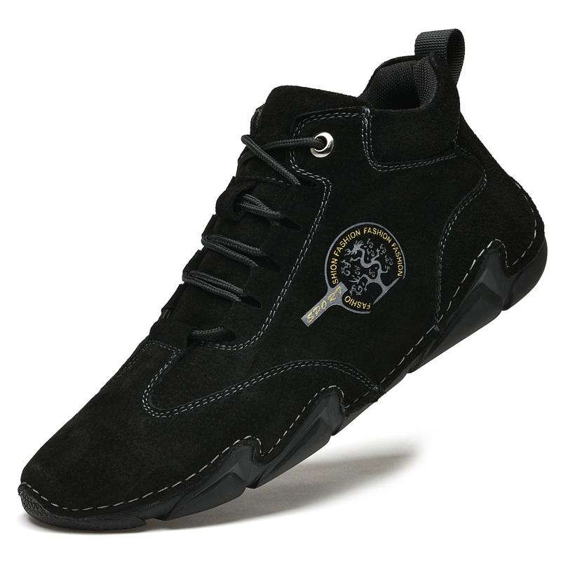 Scarpe Sportive da Uomo Nuove in Pelle per Esterno Scarpe Casual Stivali in Pelle da Lavoro