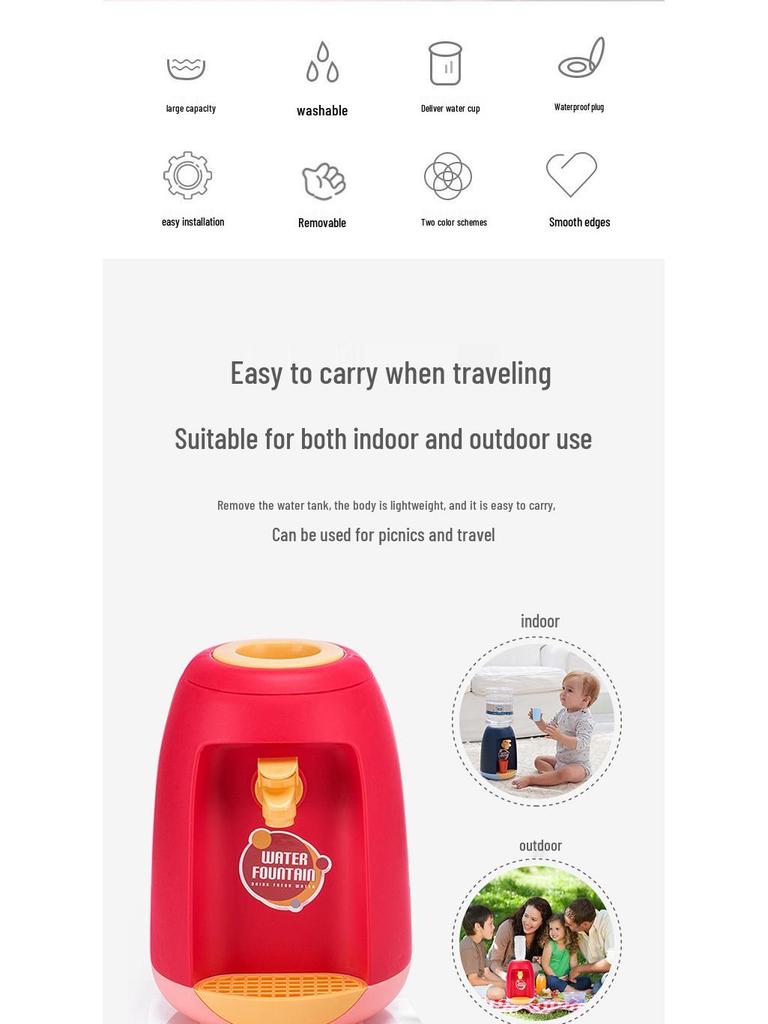 Kids' Fun Water Dispenser Toy - Encourages Drinking, Non-Electric, Ages 3-6