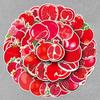 50 Cartoon Pomegranate Fruit Food Stickers for Phone Case & Laptop - Waterproof