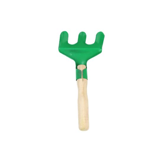 3Pcs/Set Kids Beach Sand Toy Wooden Handle Iron Shovel Rake Spade Toddlers Outdoor Summer Beach Digging Gardening Tools