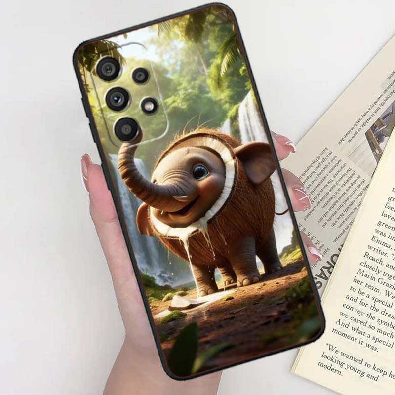 AI Shanhaijing Illustration For Samsung A41 A35 A34 A33 A32 A25 A24 A23 A21s A06 A05 A04 A03 Note 10 20 Ultra 5G Black Case