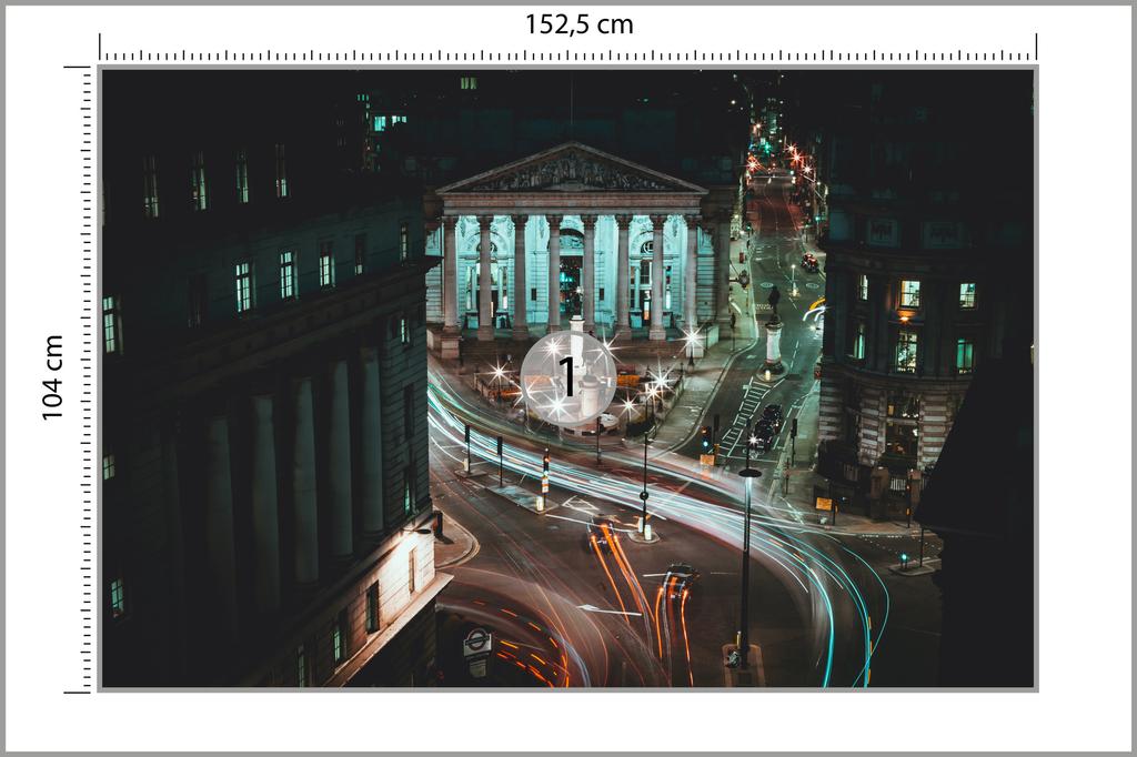 Photomural London At Night Self-Adhesive Mural 152.5x104