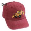 Unisex Dětská čepice Praná Retro Baseballová čepice Kreslená Výšivka Bagr Dlouhý okraj Anti-UB ochrana proti slunci Venkovní pokrývka hlavy Sluneční čepice