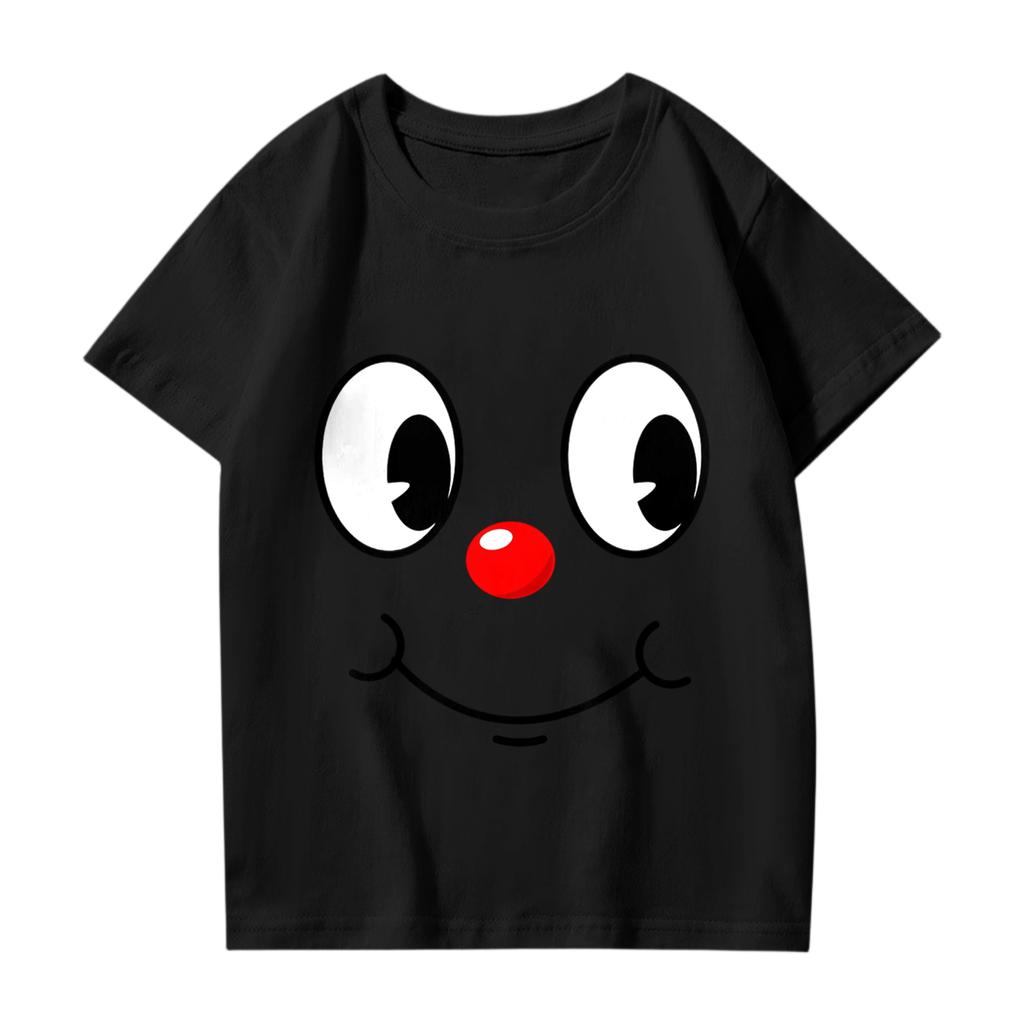 Modische Rundhals-Kurzarm-Arbeitskleidung bedruckte Oberteile für Kinder-Sommeroberteile