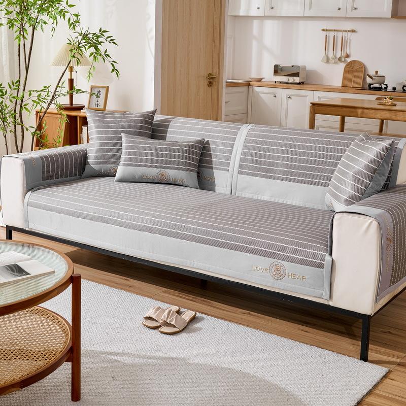 

Bear Rattan Mat Sofa Cushion Summer Ice Silk Mat Cushion New Cool Leather Sofa Cushion Non-Slip Cushion 70*70cm