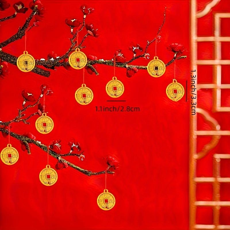 

6/10Pcs Money Tree Pendant for Chinese New Year, Desk Bonsai Craft Gift, Brings Wealth & Good Fortune, Home Ornament