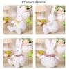 Easter Decorative Plush Sitting Bunny Doll, Easter Bunny Figurine, Ornament, Pendant