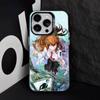 Steins Gate Okabe Anime Phone Case For iPhone 16,15,14,13,12,11,8,7,Pro,Max,Plus,Mini,XS,SE Anti Fall Black Matte Hard