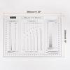 uxcell High-Precision SEC Size Estimation Chart, 27x17cm, Transparency Defect Detection Film Ruler for Measuring Diameter Area and Line Width Defects