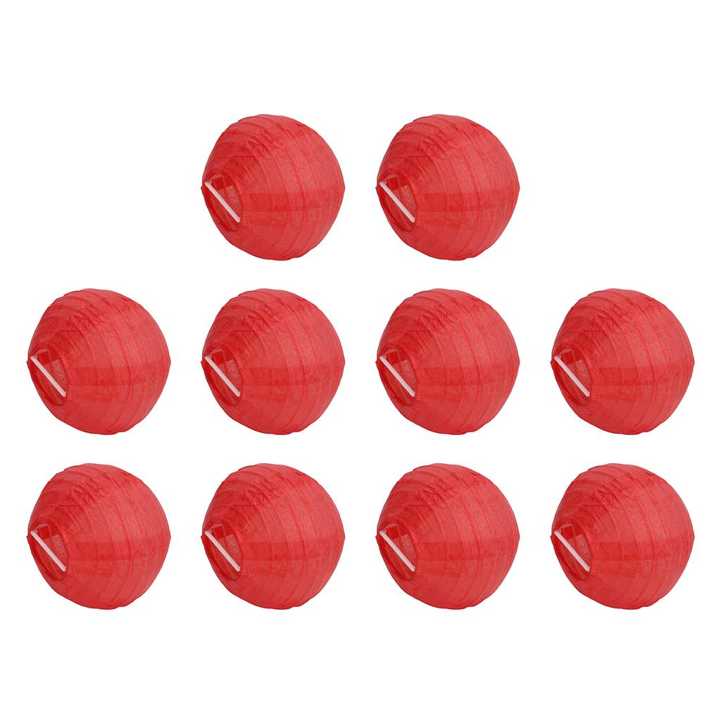 10pcs Paper Lanterns Foldable Round Small Handcrafted Lantern Decoration for Tent RV Courtyard
