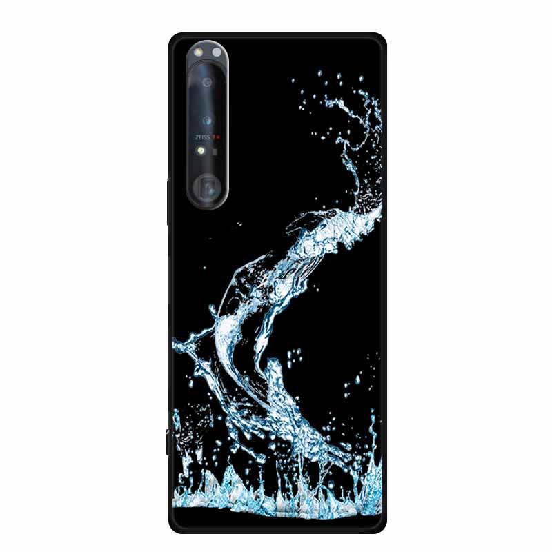 Embossed Color Painted Soft Case with Textured Design for Sony 1 IV Phone