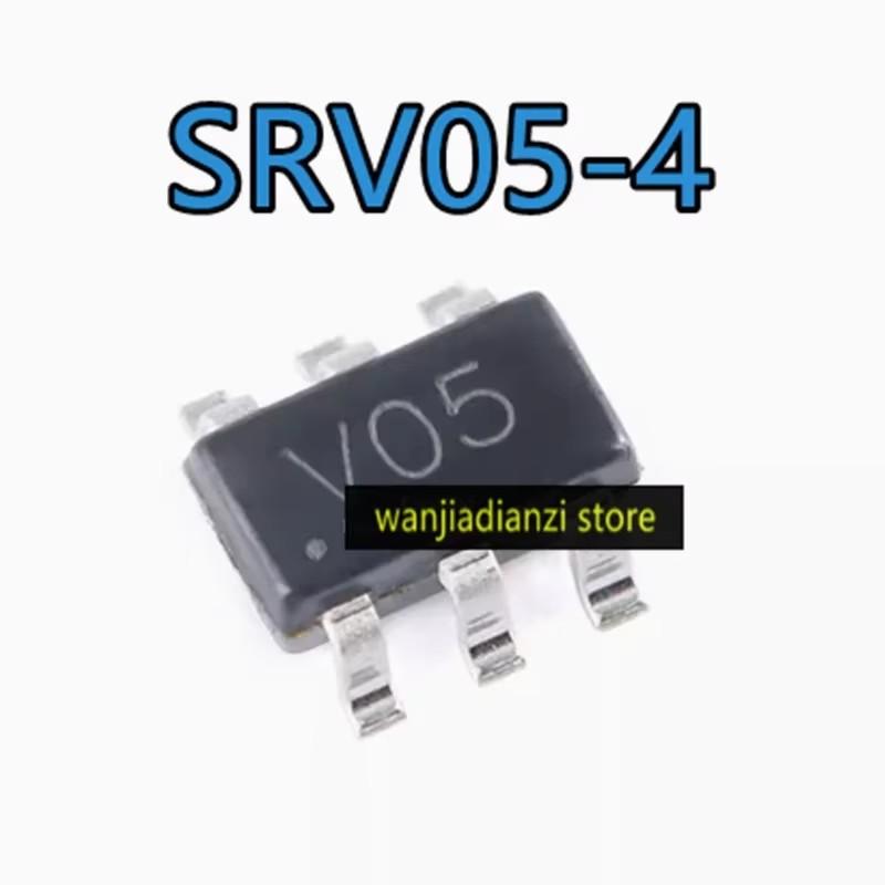 10pcs SRV05-4 SRV05-4.TCT V05 unidirectional TVS/ESDDiode SOT23-6 Electrostatic protection diode, esd protection IC integrati