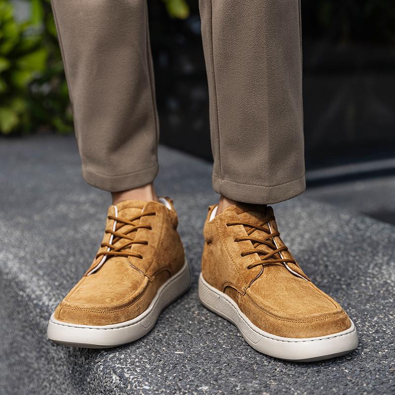 Luxury Brand Vintage Men Genuine Leather Boots 2026 New Autumn Outdoor Shoes Fashion Flat Designer Casual Leather Ankle Boots