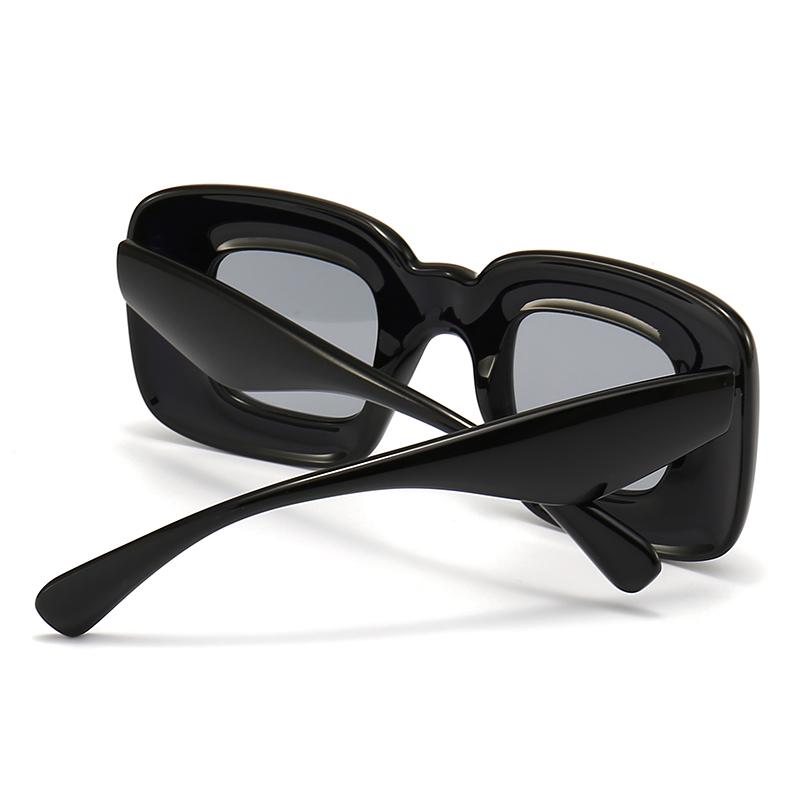 Popular European And American Concept Square Wrapped Style“ Futuristic” Sunglasses Trendy Sunglasses