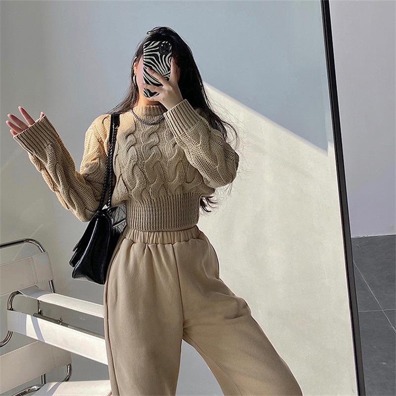 

Ретро осень и зима Европейский и американский стиль Twist Женский свитер Пуловер Свитера One Size